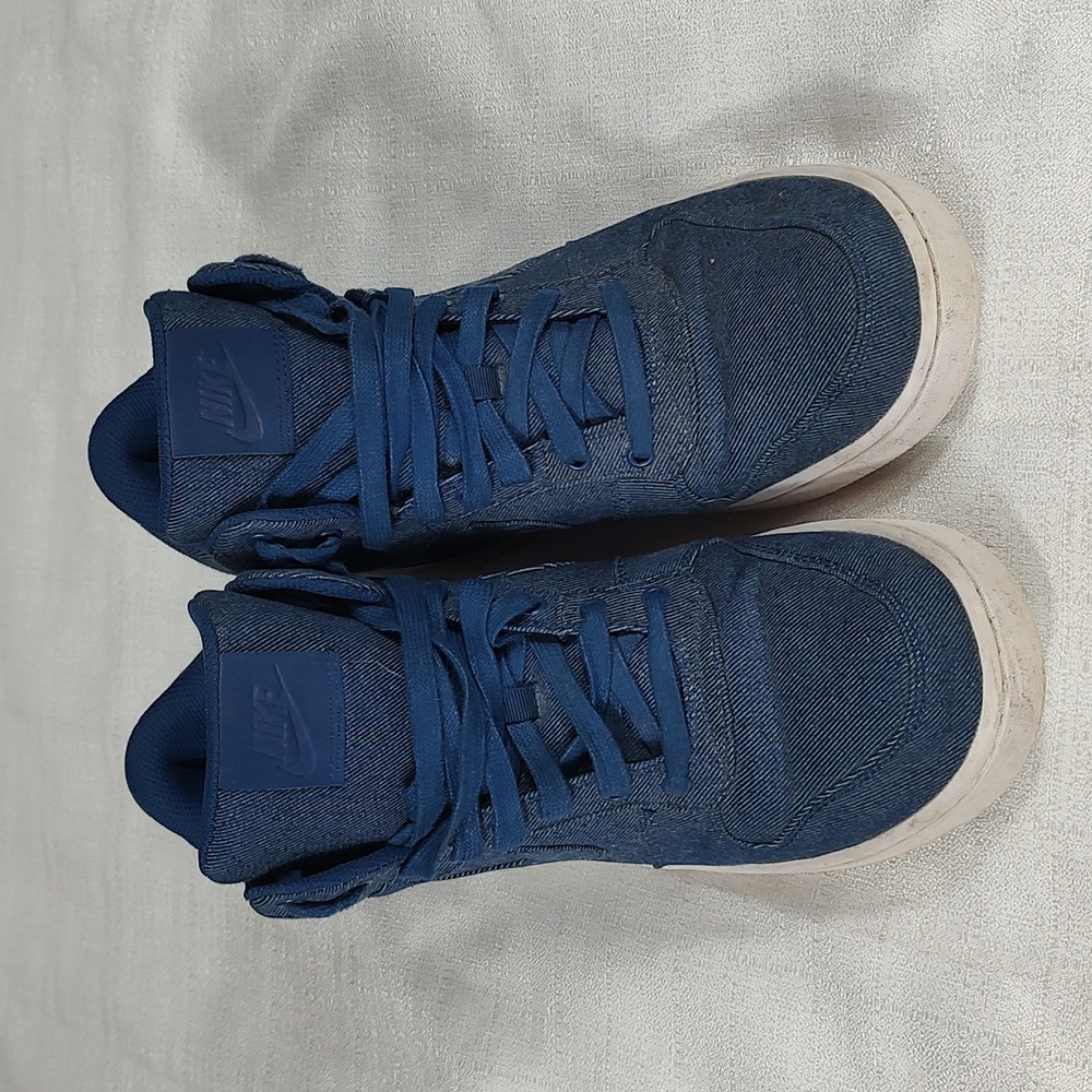 Nike Mid Premium Rare Athletic Blue Mens Lace Up Shoes Sneakers Size 10